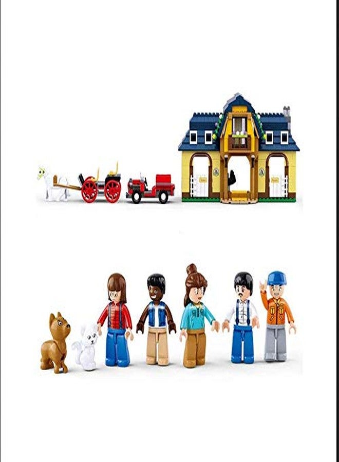SLUBAN Horse Farm Educational Brick Toy | Town Theme Building Set for Smart Kids | 526 Pieces | Creative STEM Construction Kit | M38-B0560 | Multicolor - Image 2